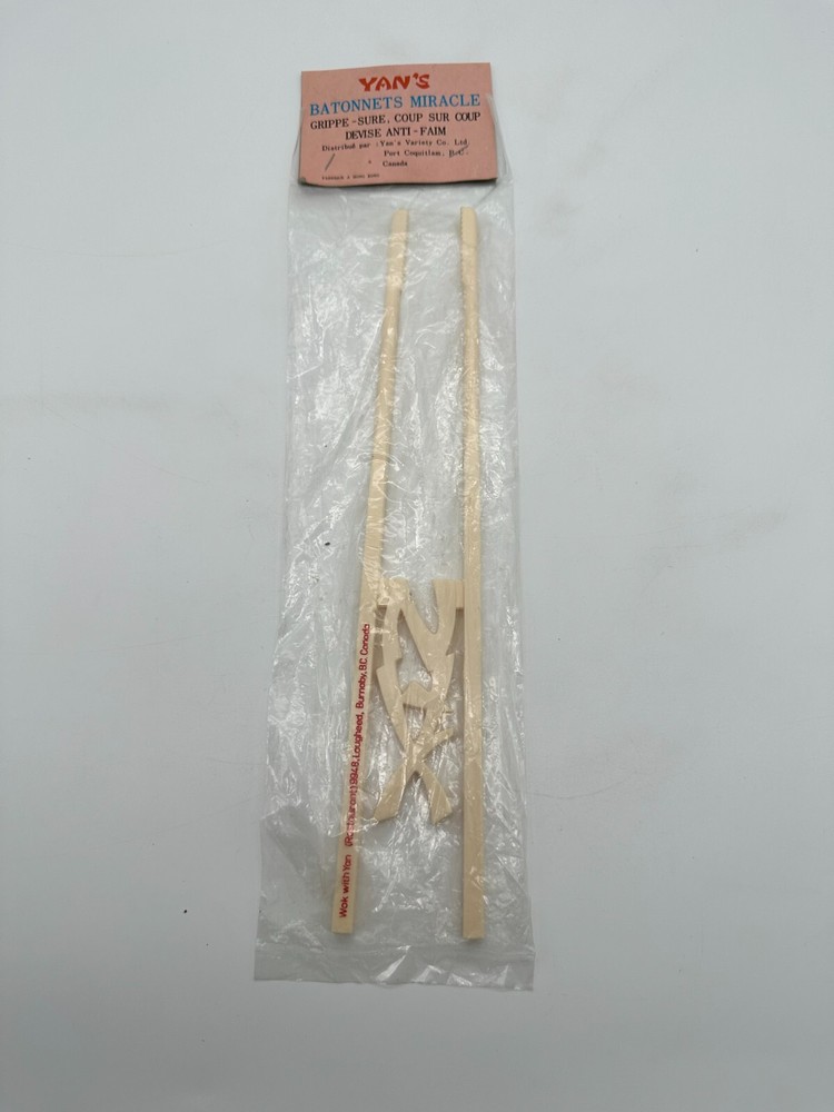 Wok with Yan Wonderstick Chopsticks NEW OLD STOCK!