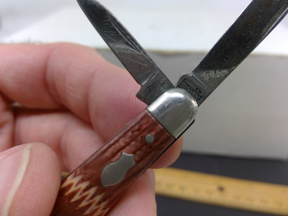 Small 2" Imperial 2 Blade Pocket Knife Keychain