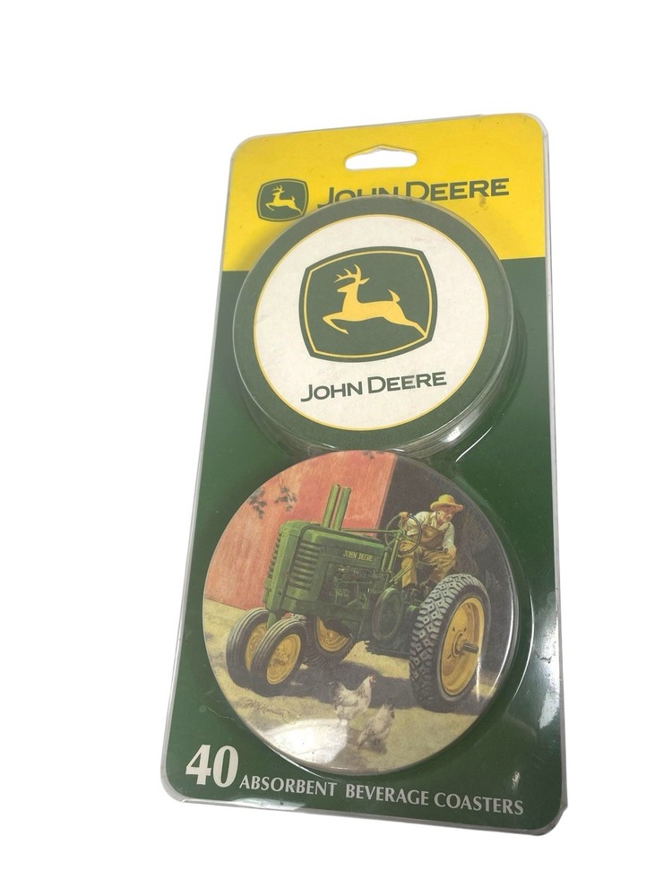 John Deere 40 Absorbent Fiberboard Coasters