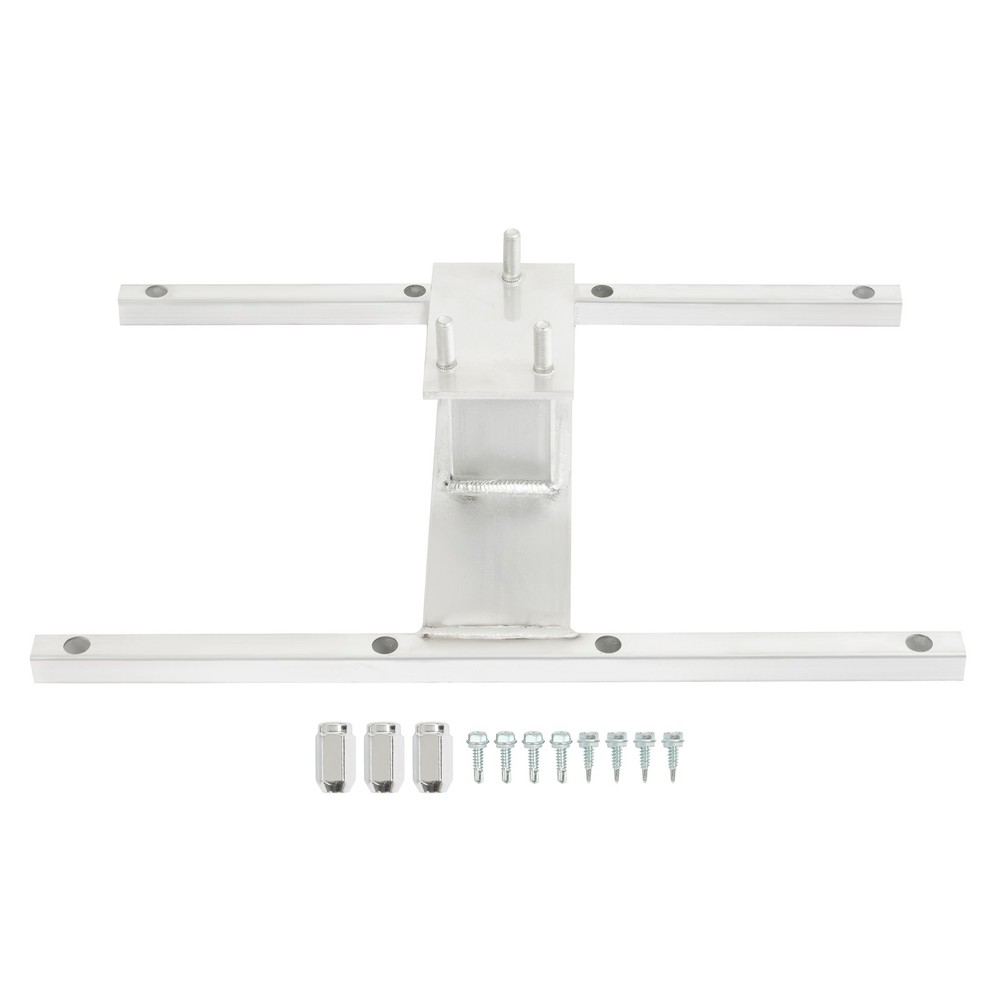 16" Stud Spacing Trailer Mount H-Mount Spare Tire Carrier 5-Lug Wheel, Aluminum