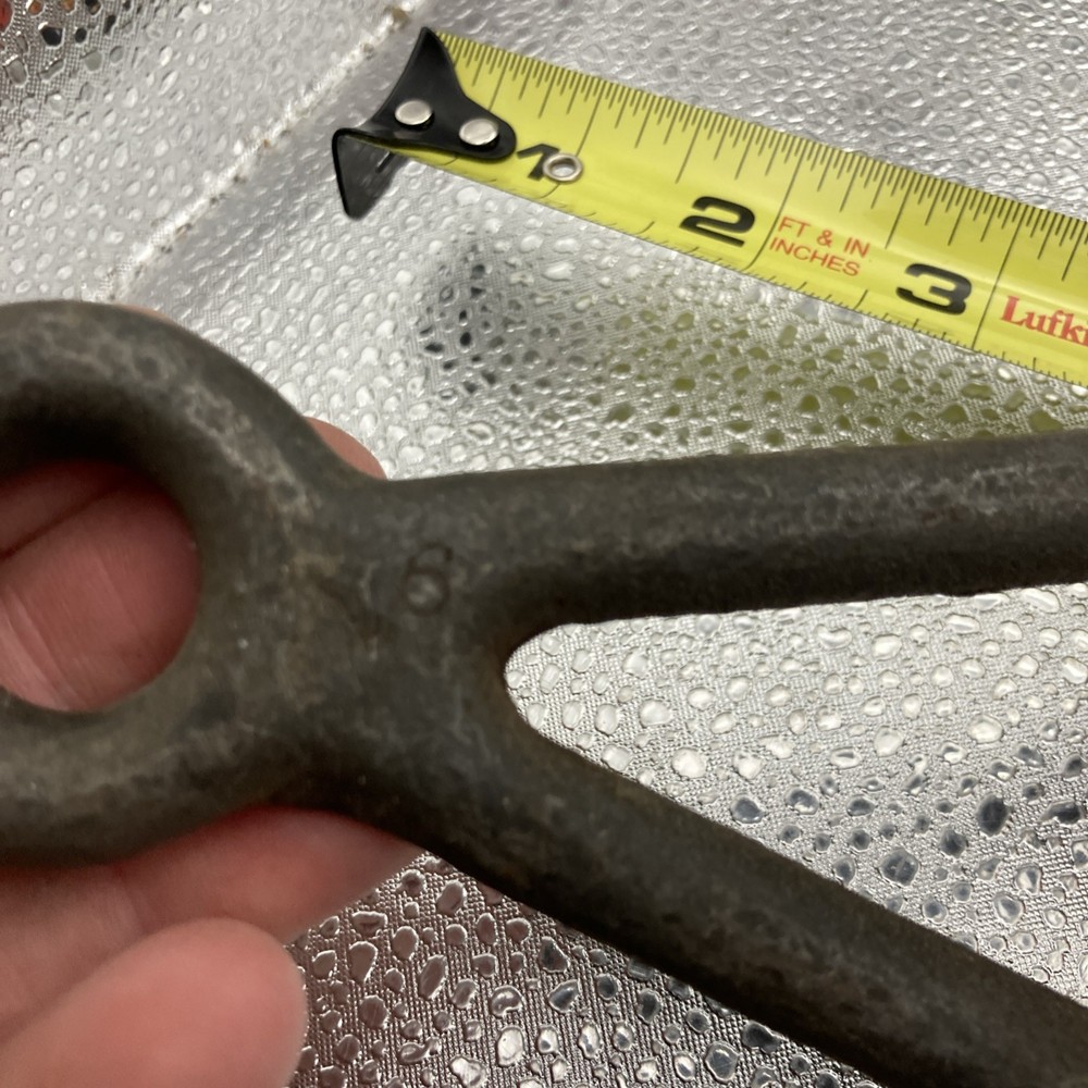 Vintage Cast Iron Hitch Clevis. Marked A43