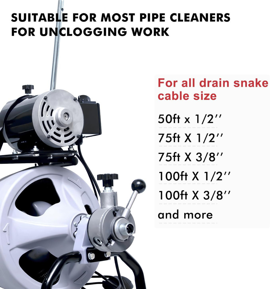 Drain Snake Drill Attachments,8-Piece Drain Cleaner Combination Cutter Heads,...