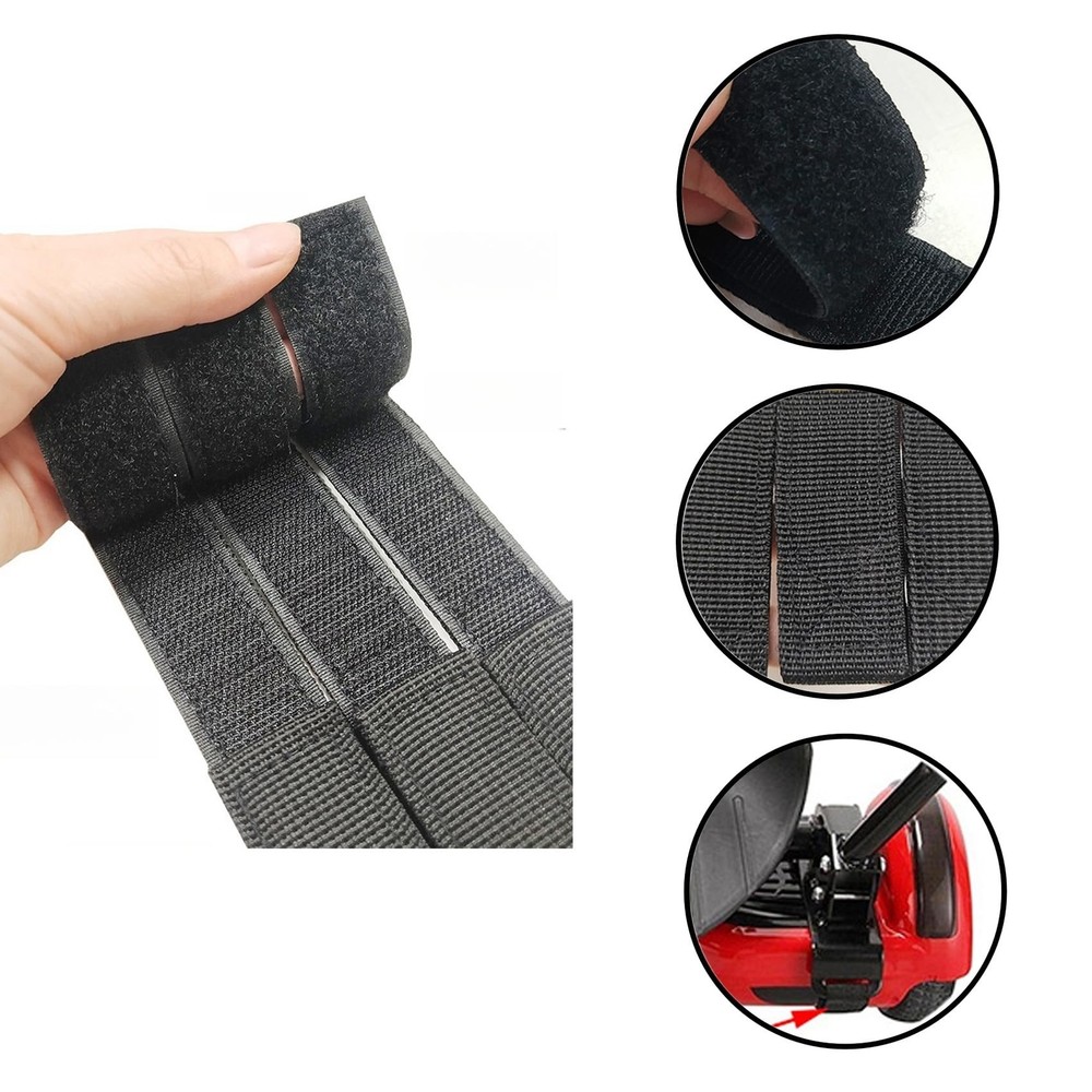 2 Pieces Adjustable Hoverboard Seat Attachment Straps and 2 Pieces Strap Prot...
