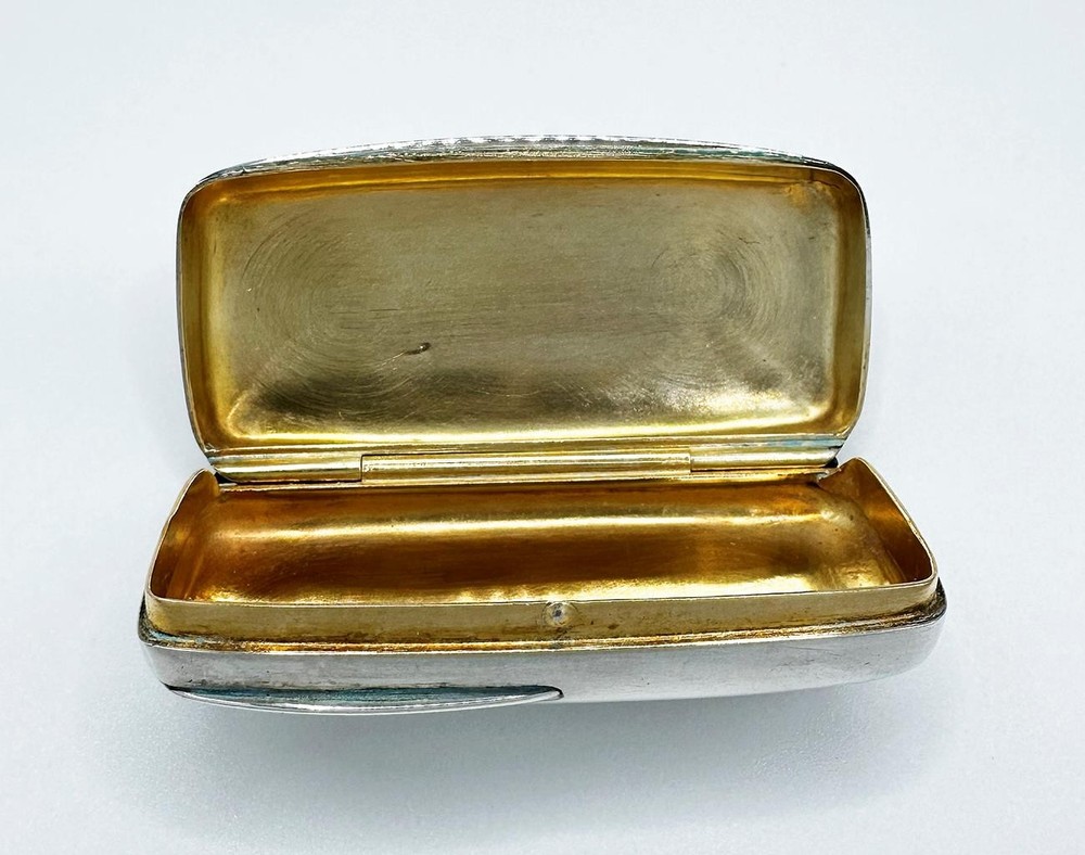 VINTAGE SPANISH SNUFF BOX .915 SILVER HALLMARKED 20TH CENTURY