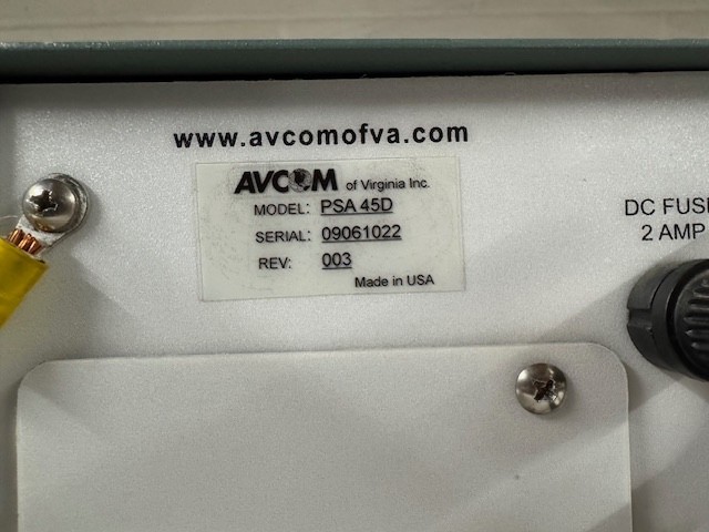 AVCOM PSA 45D PORTABLE SPECTRUM ANALYZER