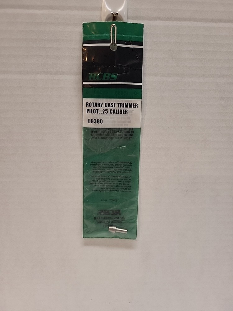 RCBS Rotary Case Trimmer Pilot .25 Caliber 09380