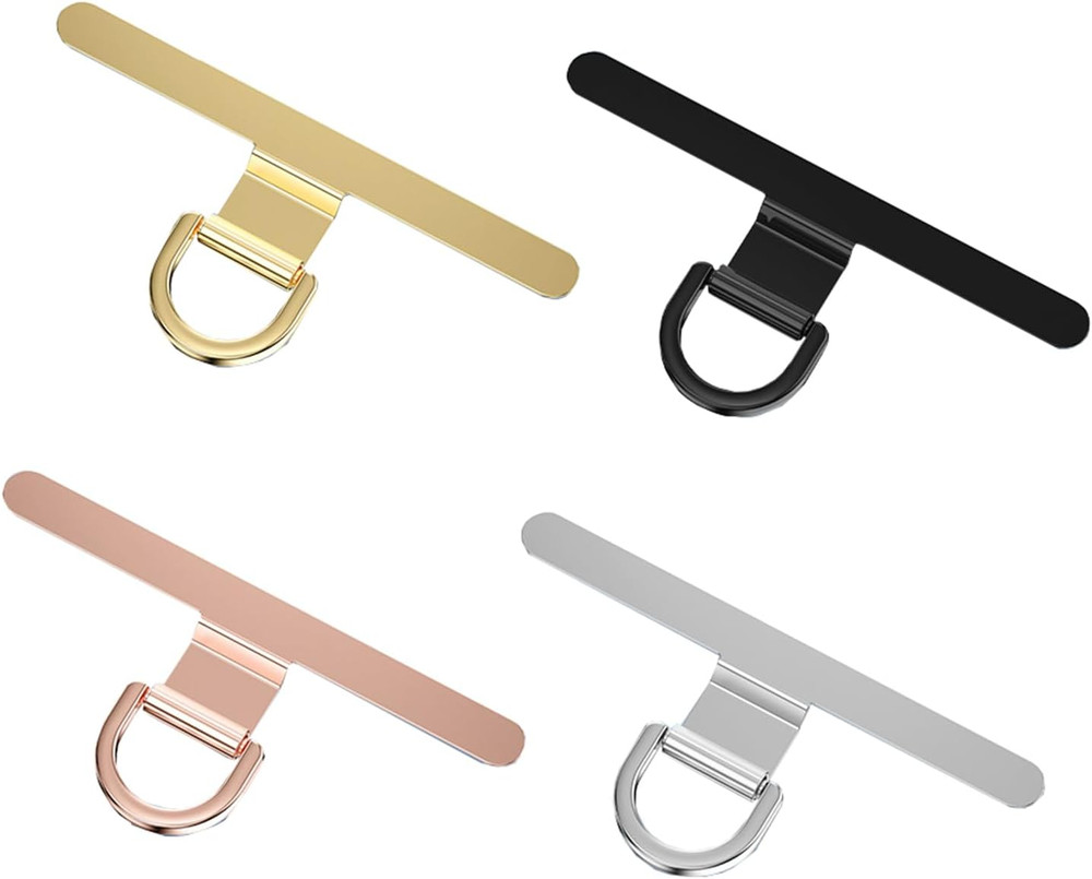 4 Pcs Cell Phone Tether Tab Phone Lanyard Tab 360° Rotatable Metal Phone Tether