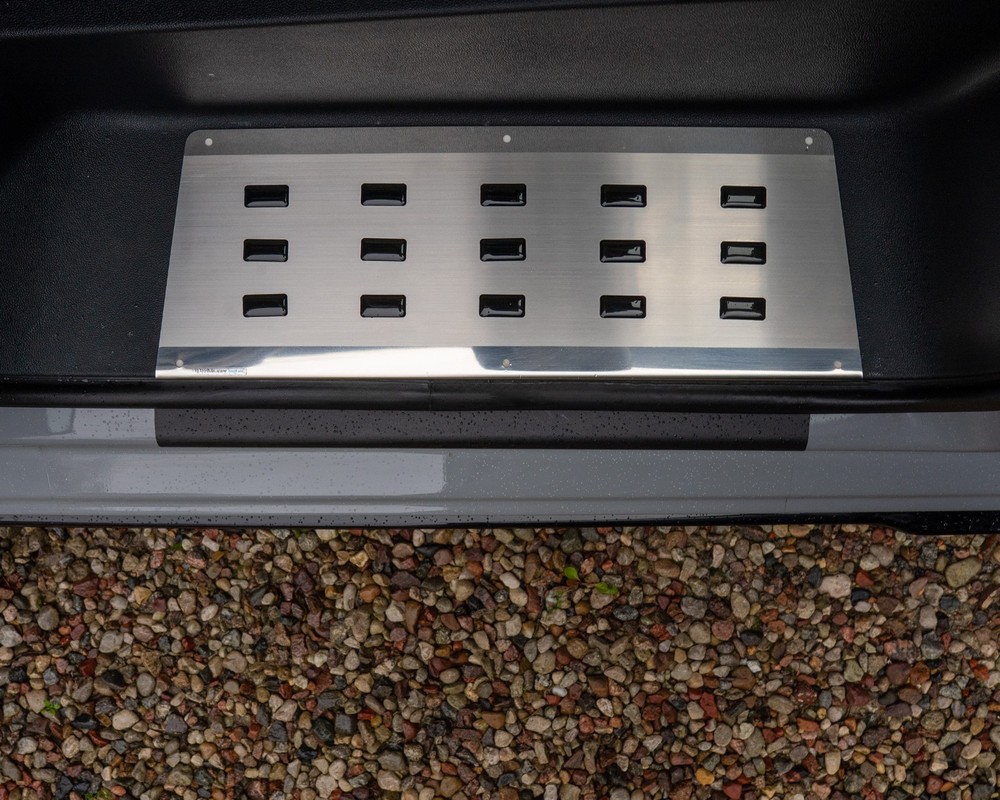 VW Transporter 2025 Front Interior Step Covers - Black | Silver