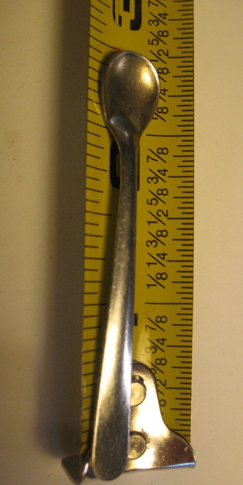Plain Pattern Unmarked Open Salt Spoon