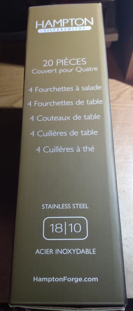 Hampton Silversmiths SANIBEL 18/10 Stainless 20pc Flatware Set - 220B020HSN
