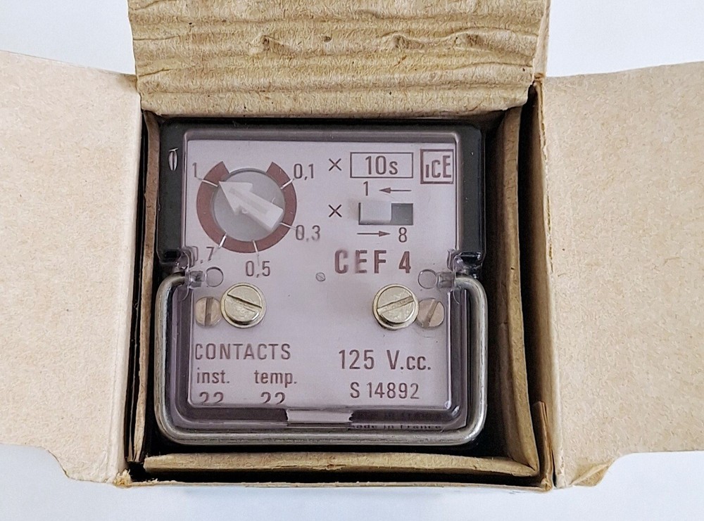 ICE CEF4 Adjustable Timer Relay 125V