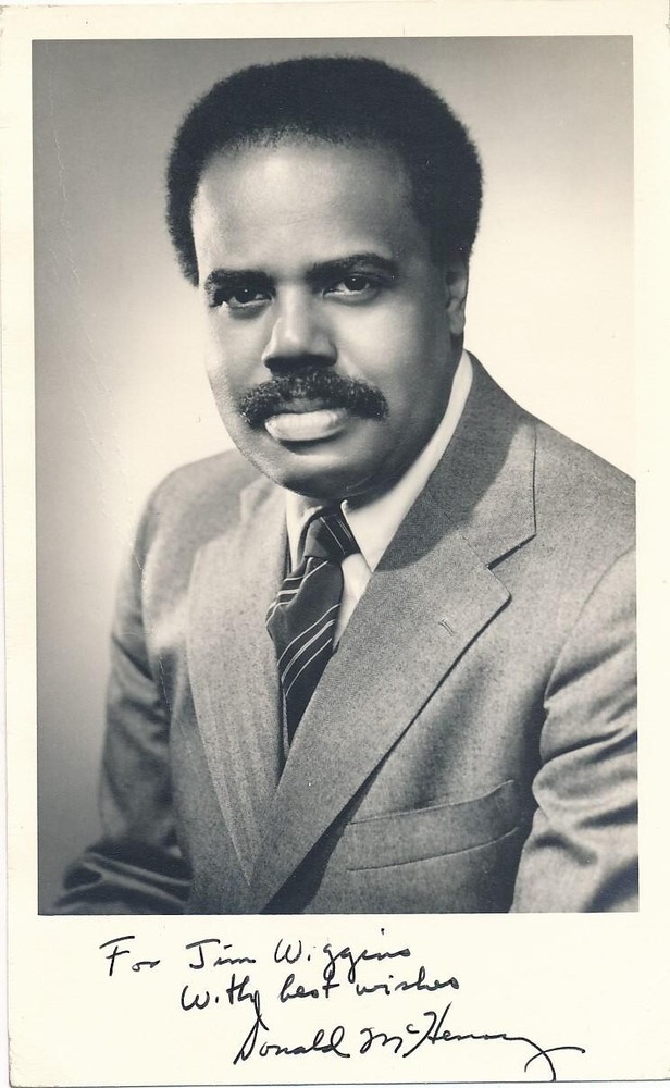 Donald McHenry - Signed B&W Photograph