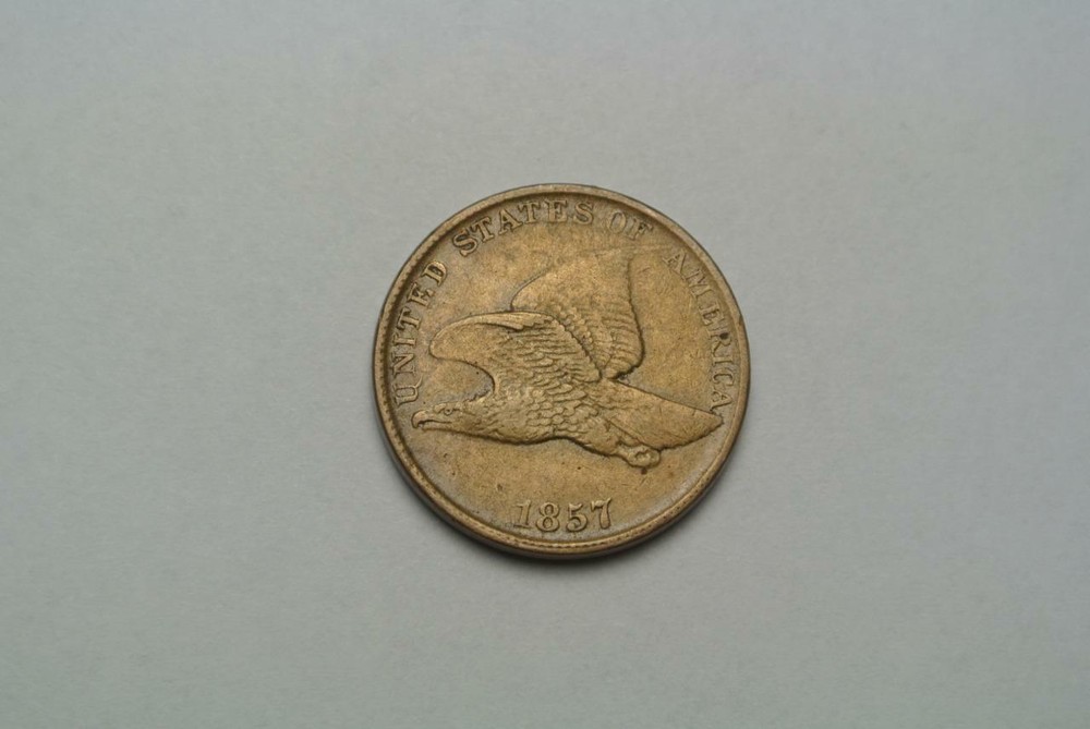 1857 Flying Eagle Cent, XF Condition - C7695