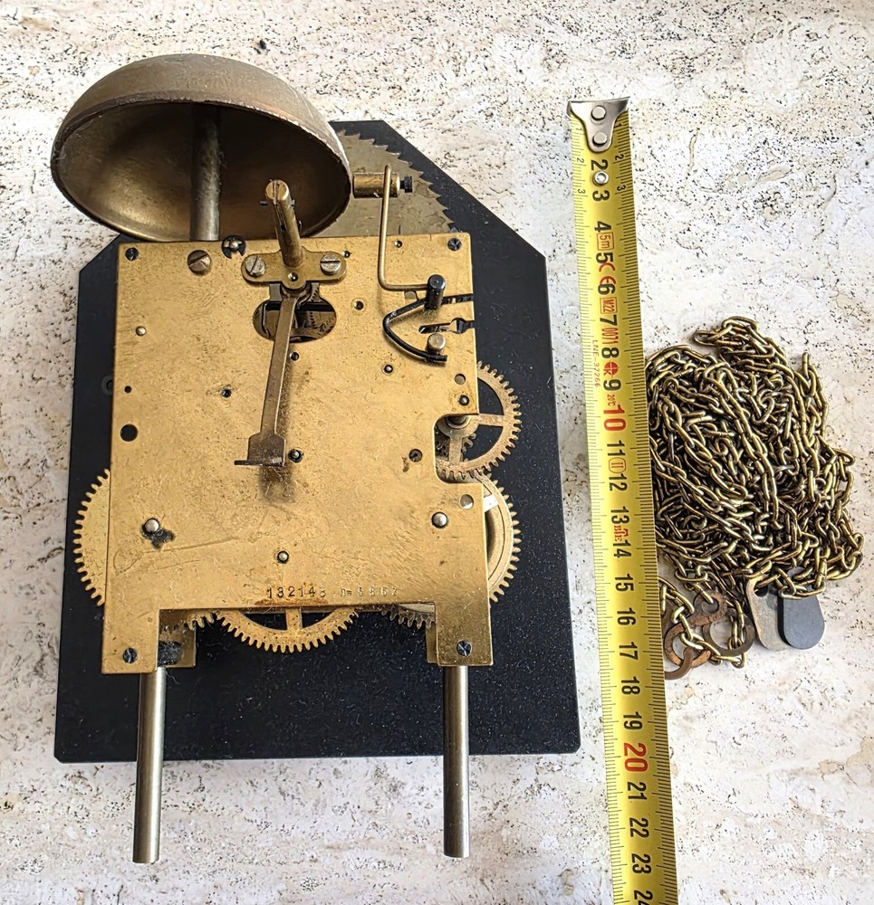 Warmink Clock Dial, Movement Wall Clock And Chains Moon Phase