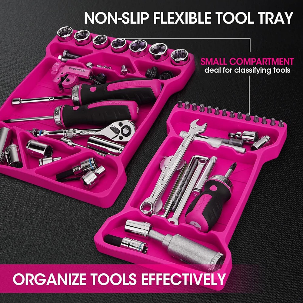 DuraTech 3PCS Flexible Tool Tray Silicone Tool Holder for Household Tool Storage