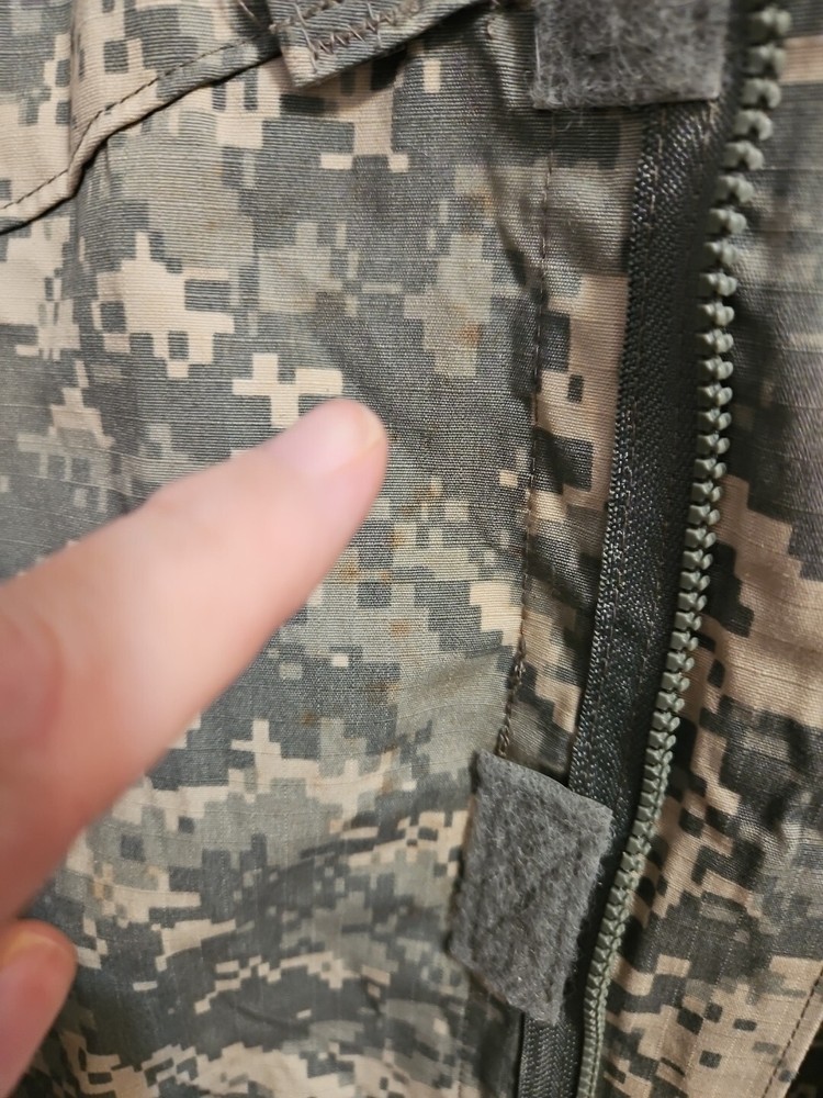 Army Combat Uniform Coat Mens Small Regular Digital Camo Read Description