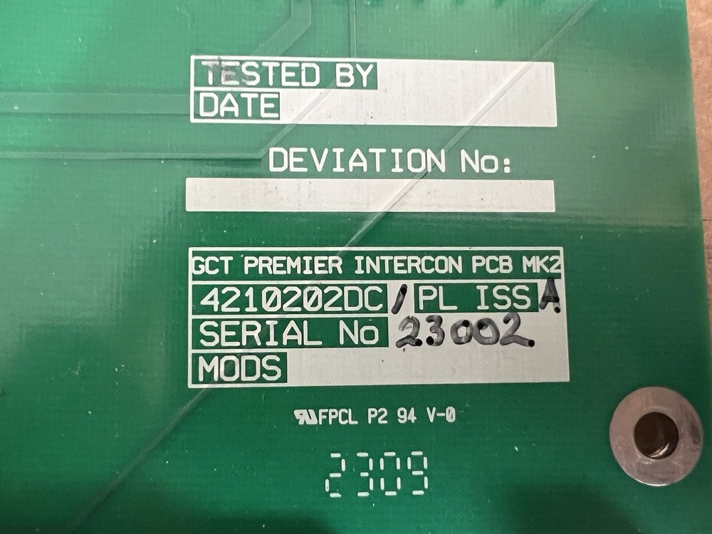 Waters GCT Premier Mass Spectrometer - INTERCON PCB BOARD (4210202DC)