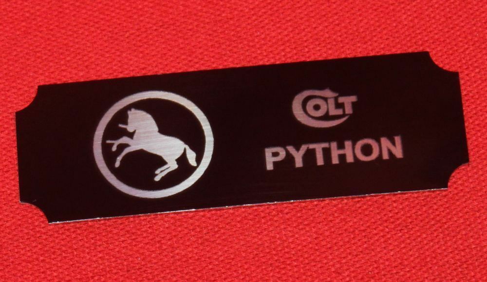 Colt Firearms Python Display Case Plaque
