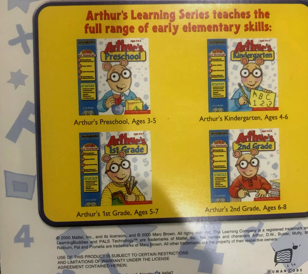 The Learning Company Arthur's 1st Grade Ages 5-7 #11