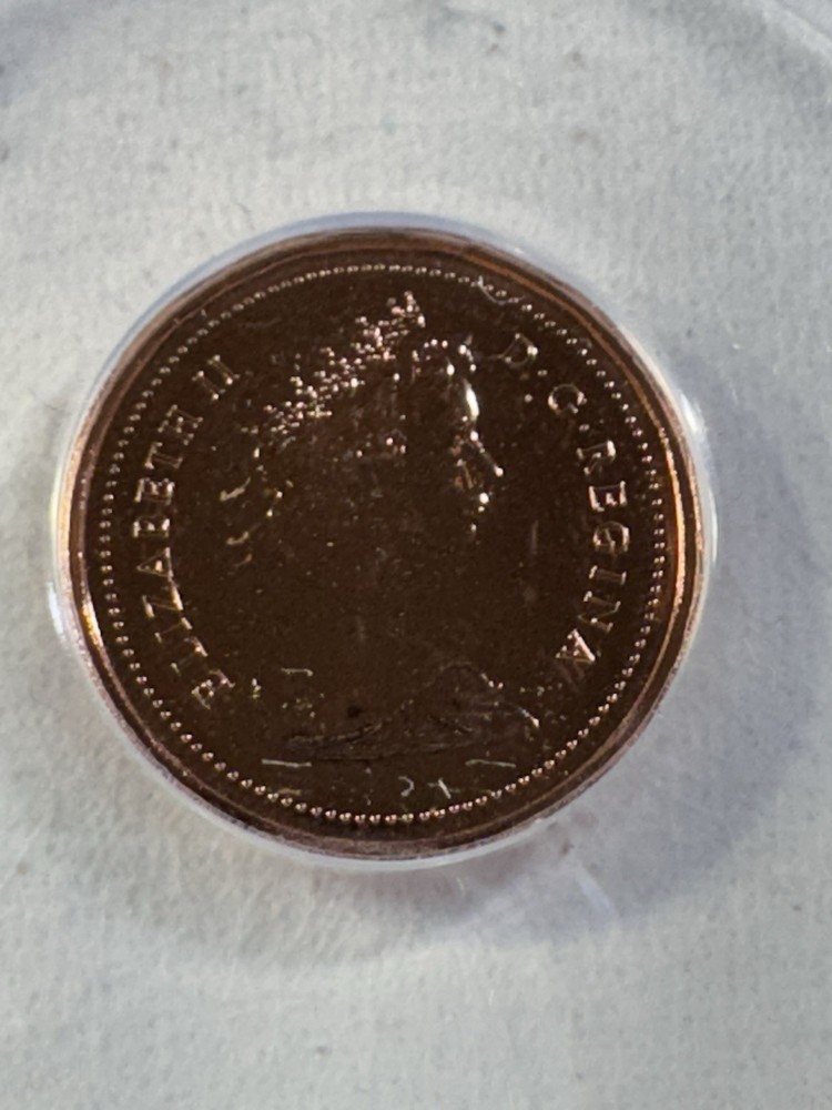 1982 Canada 1 Cent Proof Like Graded MS 67 RD by ANACS