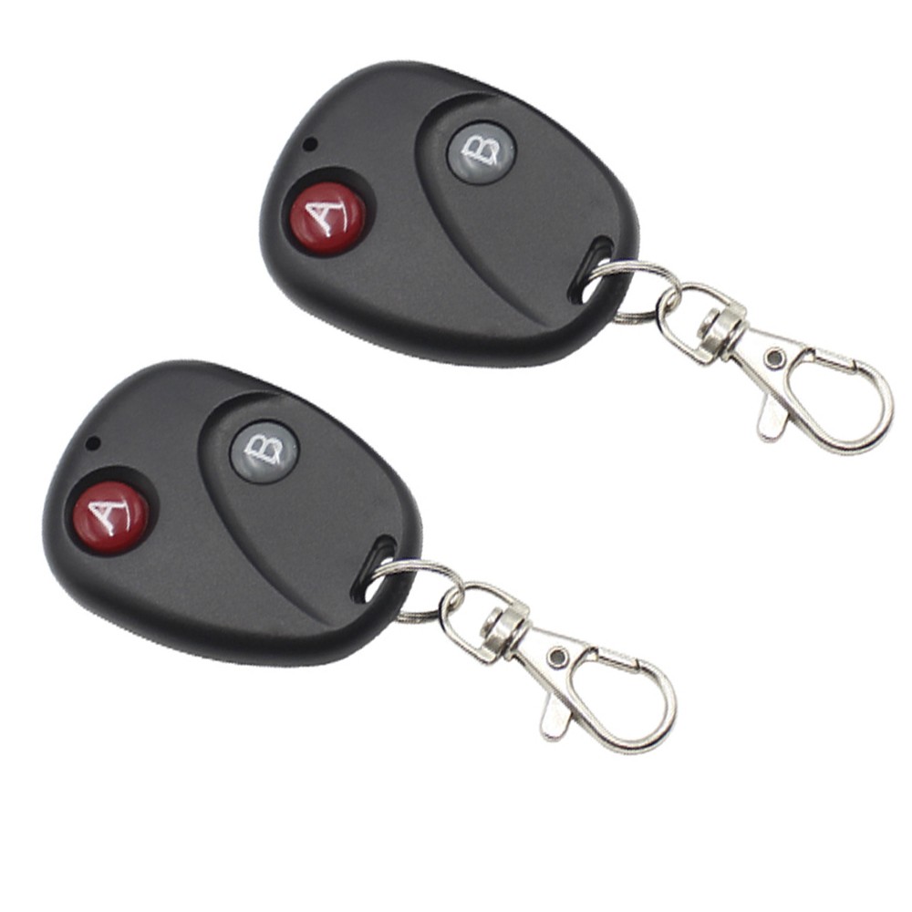 2PCS Buttons 315MHz/433MHz RF Remote Controller Wireless Transmitter DC 12V