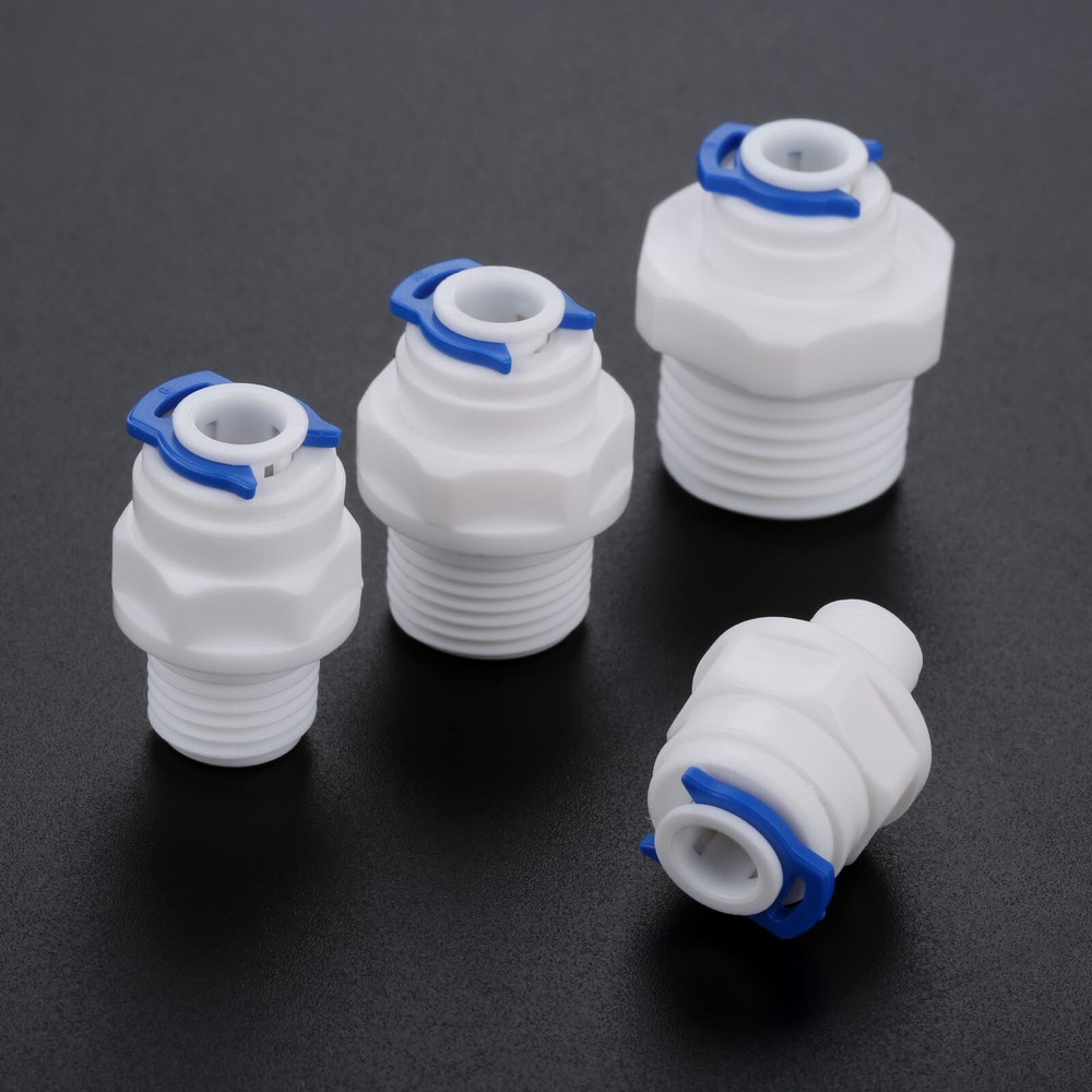 Plastic Straight Male Thread Water Filters Purifier Reverse Osmosis RO Connector