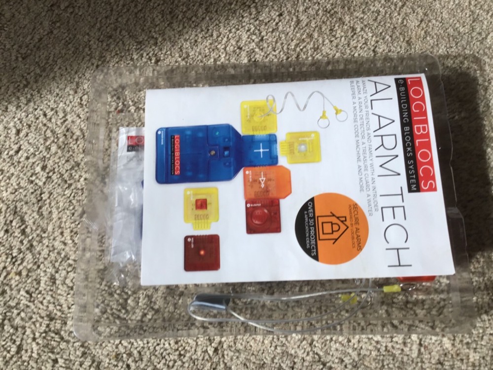 Logiblocs E-Building Blocks System Alarm Tech Electronics Kit Imagine Station 4M