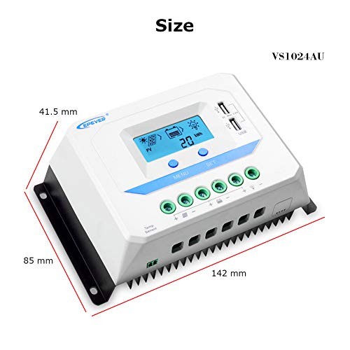 Solar Charge Controller 12V/24V Auto Working PWM Solar Panel Charge 10A