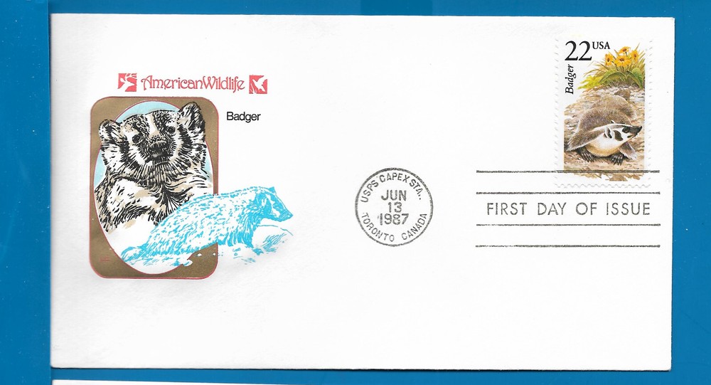 Scott 2312 BadgerJun 13, 1987 Farnam FDC BOXC