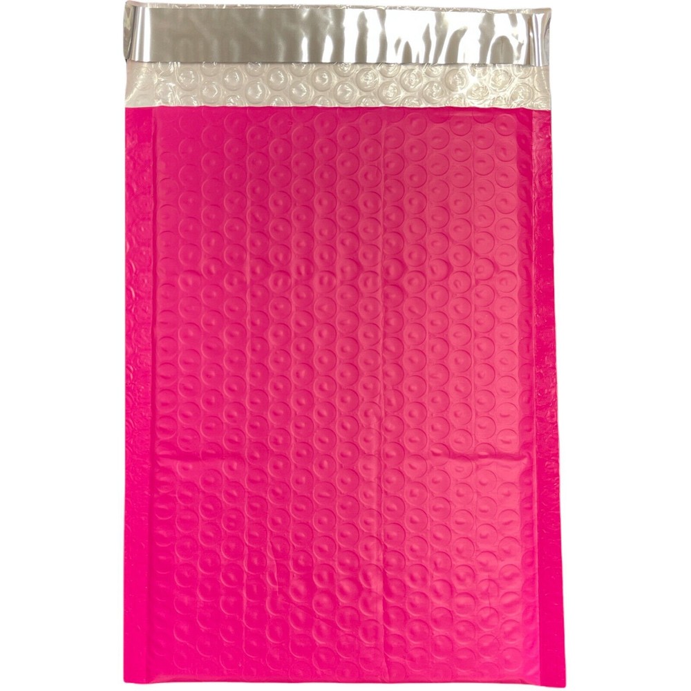 800 4" x 8"  Pink Poly Bubble Mailers Self Seal Envelopes