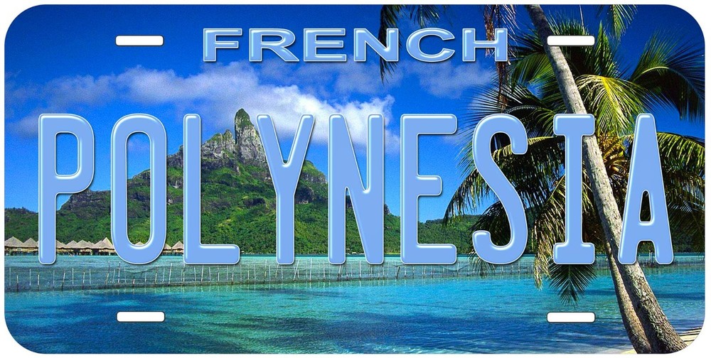 French Polynesia Novelty Car License Plate