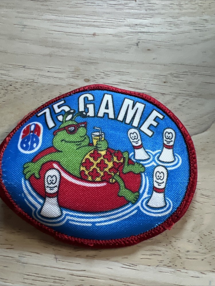 YABA 75 Point Game Bowling Patch Vintage
