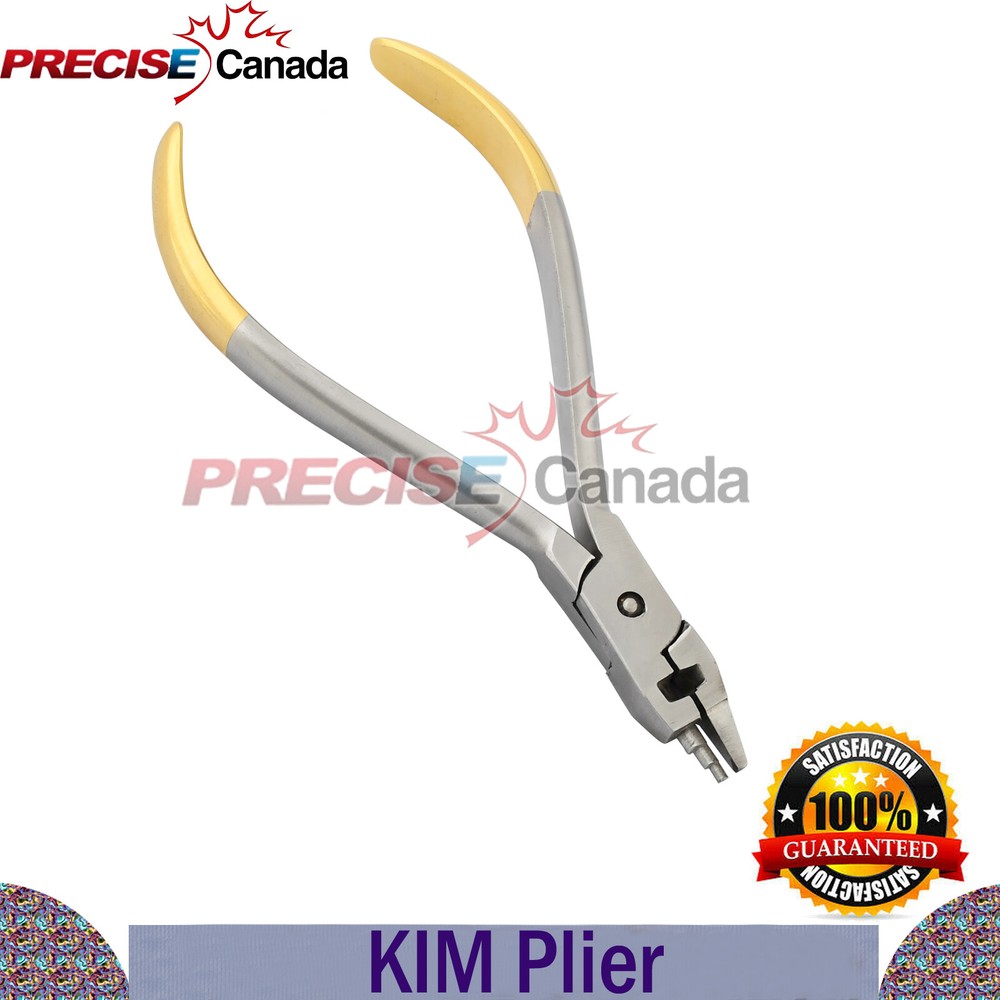 Orthodontic Wire Bending Pliers Loop Forming KIM Plier Gold Handle