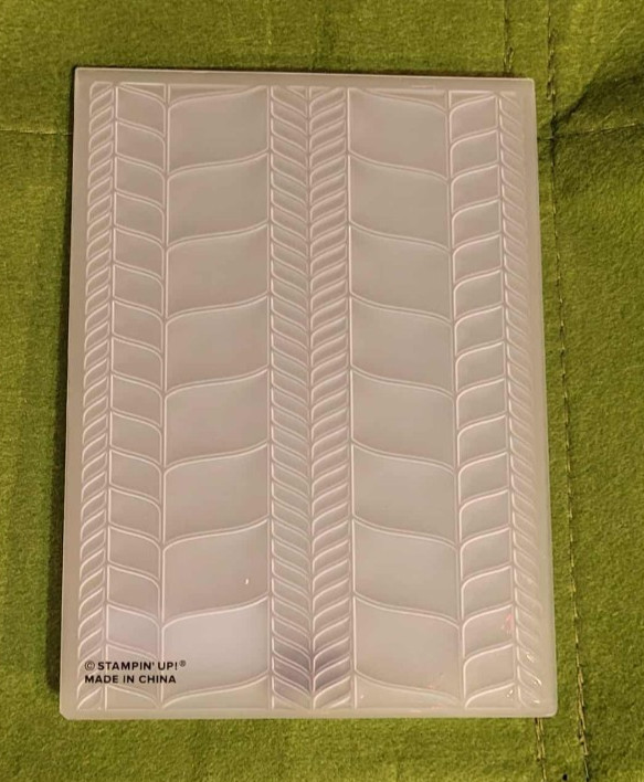Stampin' Up! MODERN HERRINGBONE 3D Embossing Folder