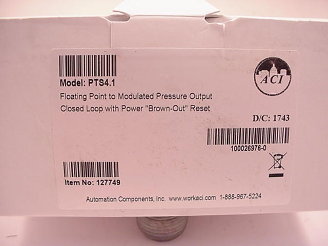 ACI PTS4.1 Floating Point to Modulate Pressure Output Ships Same Day