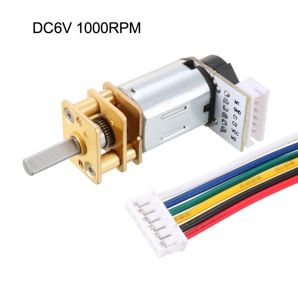 6V 1000RPMDC Motor w Encoder Speed Velocity Measurement
