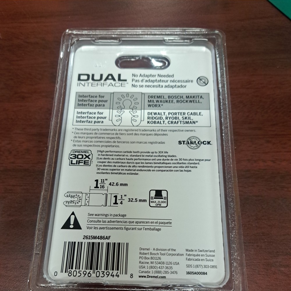 NEW Dremel Universal MM485U Dual Interface Adapter Cuts Hardened Materials