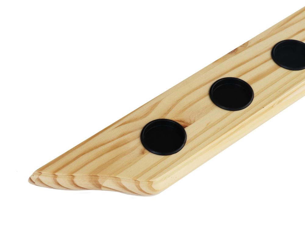 Solid Pine Fishing Rod Rack for Wall and Ceiling Storage (Vertical)