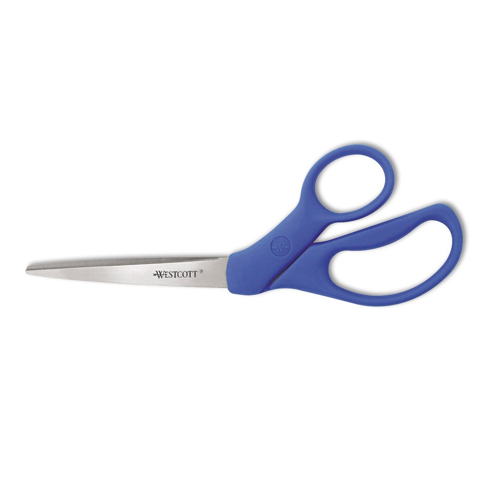 All Purpose Bent Scissors 8" Blue