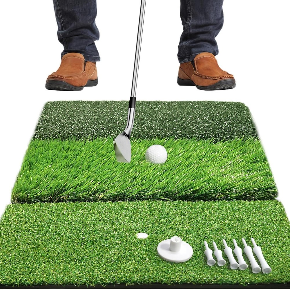 Golf Hitting Mat, Golf Training Mat for Swing Path Feedback Detection Batting...