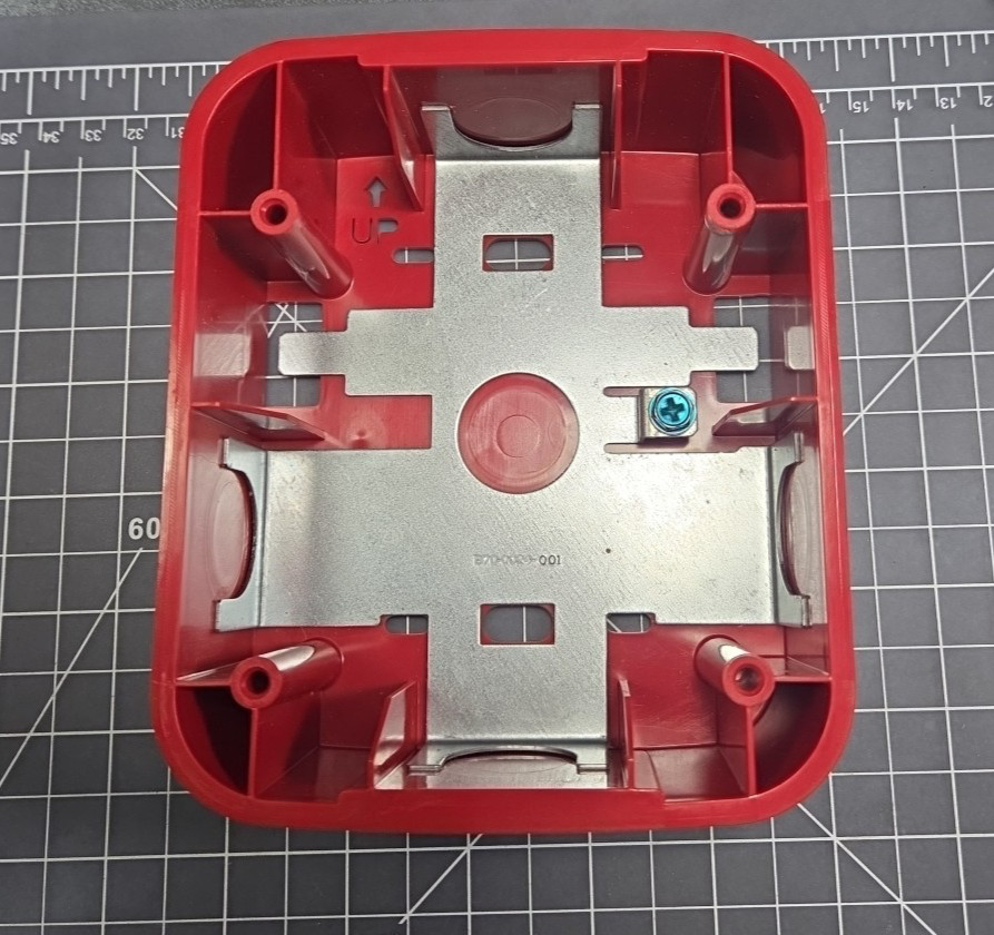 System Sensor SBBRL L-Series Wall Surface Mount Back Box Red