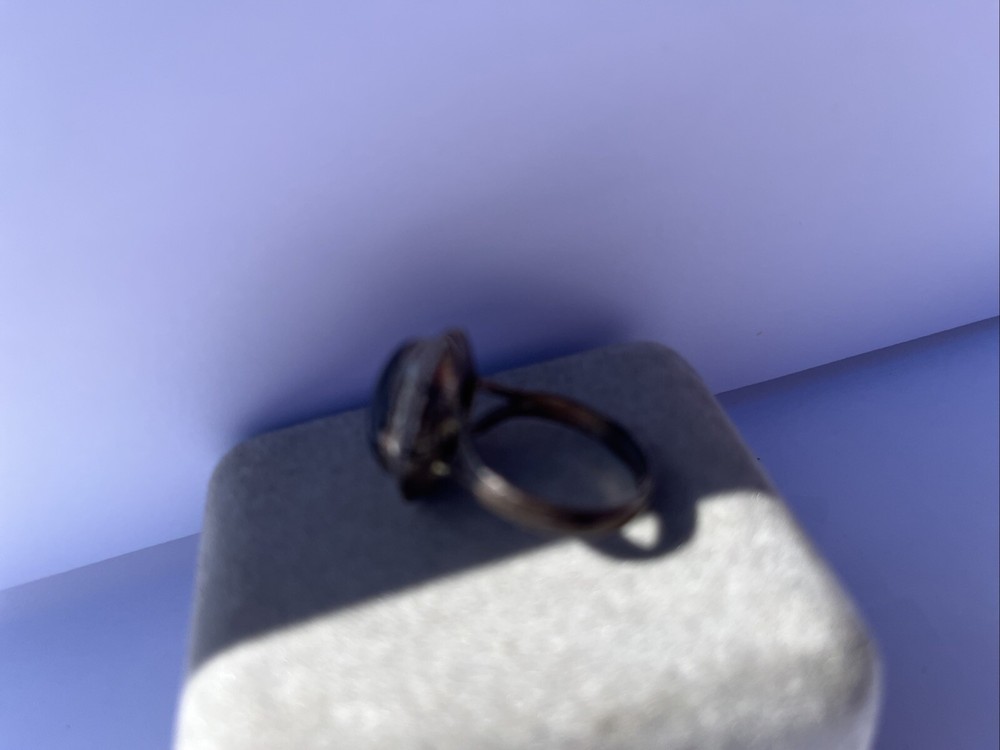 Vintage Sterling Silver 925 Onyx Ring Size 7.5