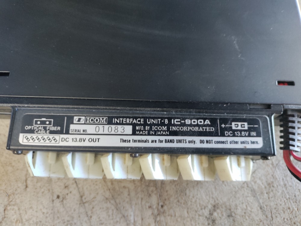 ICOM IC-900A Interface Unit B Optical Fiber Cable Remote Control System