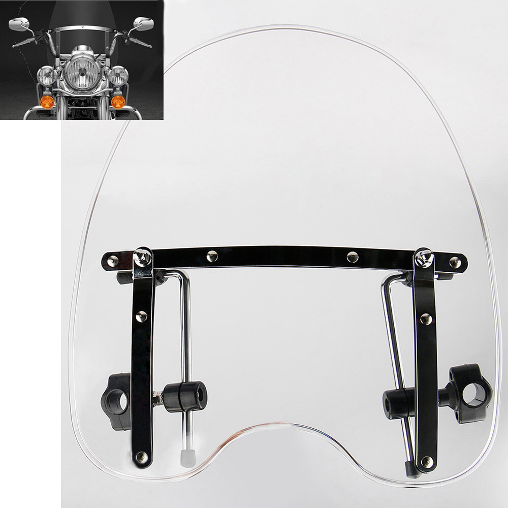 Motorcycle Windshield Wind Screen Hardware Universal 7/8''&1'' For Honda Yamaha