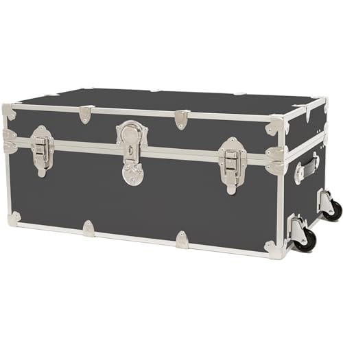 Large Armor Camp Trunk with Removeable Wheels 32" With Removable Wheels Slate