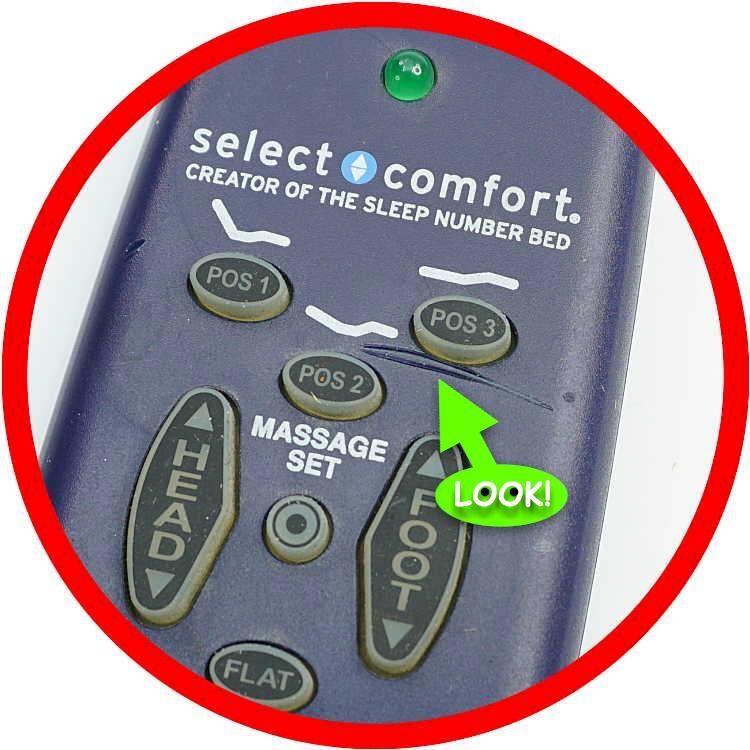 Select Comfort Remote for (Pre-2012) Flex Fit, Flex Fit Plus, Precision Comfort