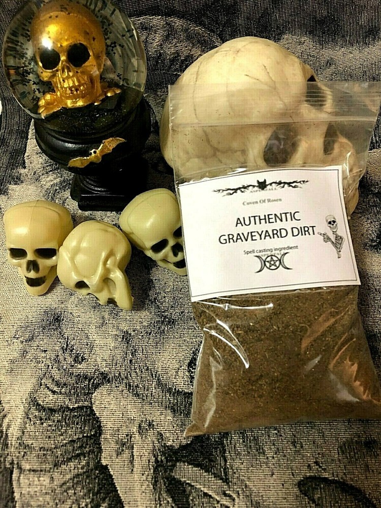 6oz FRESH Authentic Old Cemetery Graveyard Dirt~ Witchcraft, Voodoo ,Casting