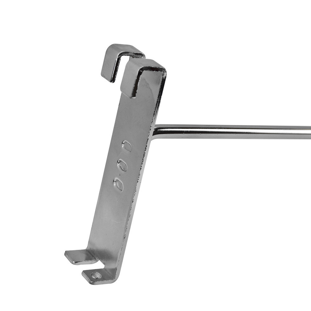 10 Pc Chrome 8" Long Gridwall Hooks Grid Panel Display Wire Metal Hanger Retail