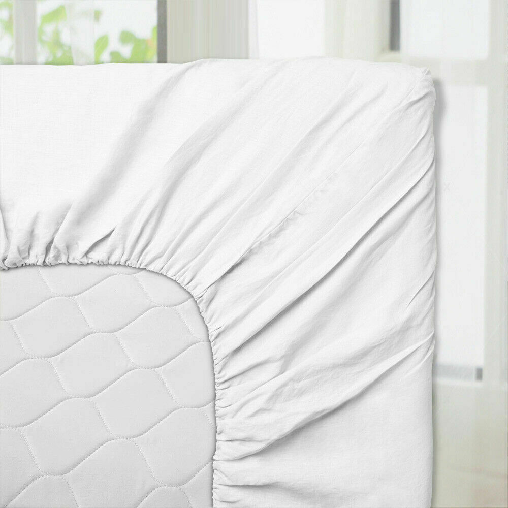 Comfortable$SoftTouch 4pcSheetSet White Colour EgyptianCotton AllSize 1000TC