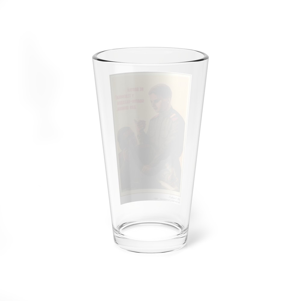 Soviet Era Poster 85 - Pint Glass 16oz